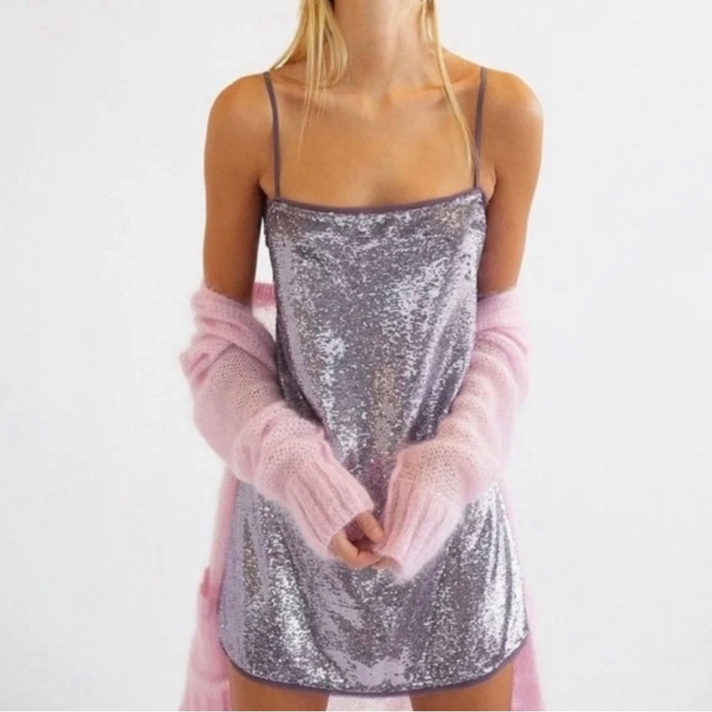 Free People Time to Shine Mini Dress